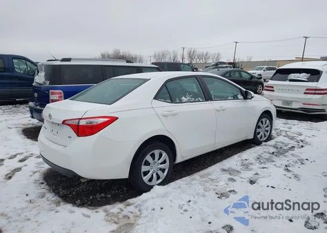2016 Toyota Corolla Le из США, поврежденный, VIN 2T1BURHE4GC570505